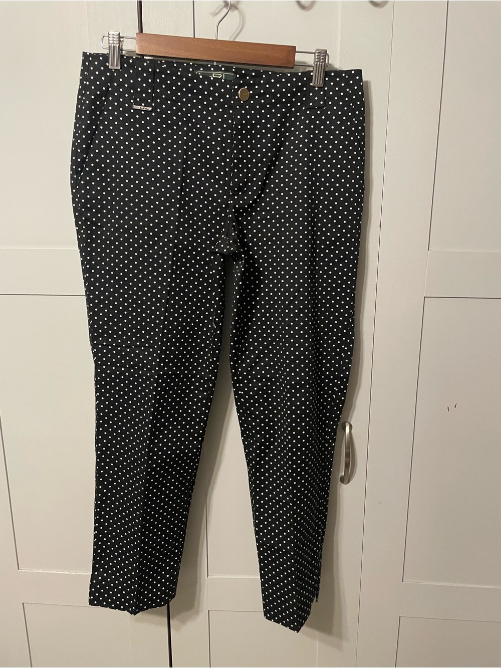 Ralph Lauren Black and White Polka Dot Skirt